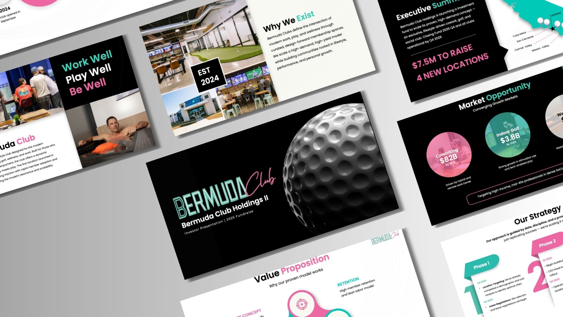 Bermuda Club lifestyle fundraise deck spread